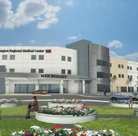 A rendering of the new hospital complex.